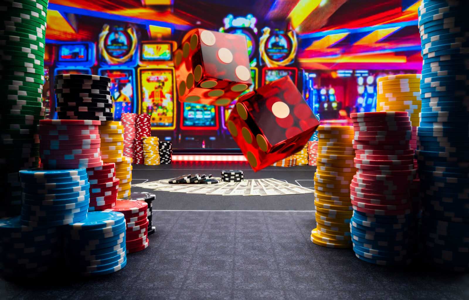 Casino purple dice