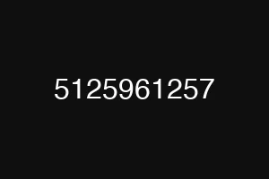 5125961257