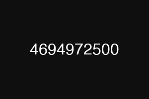 4694972500